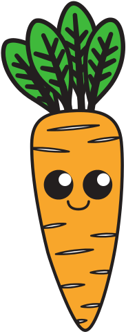 Kawaii Carrot - Vector Graphics (550x550)