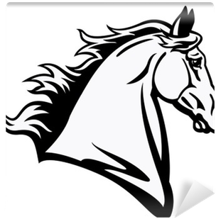 Horses Head Profile Drawing (400x400)