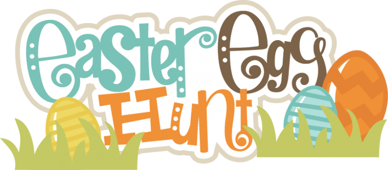 Easter Egg Hunt Svg Scrapbook Title Easter Eggs Svg - Easter Egg Hunt (800x352)