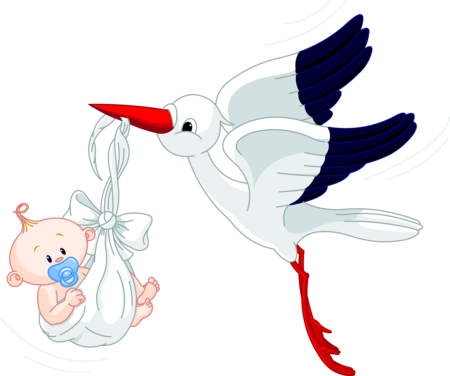 Cegonha E Bebe Desenho (490x490)