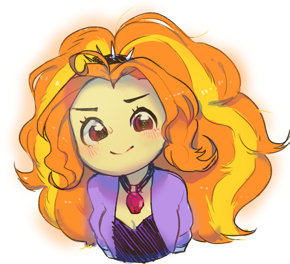 Adagio Dazzle - Cartoon (601x562)