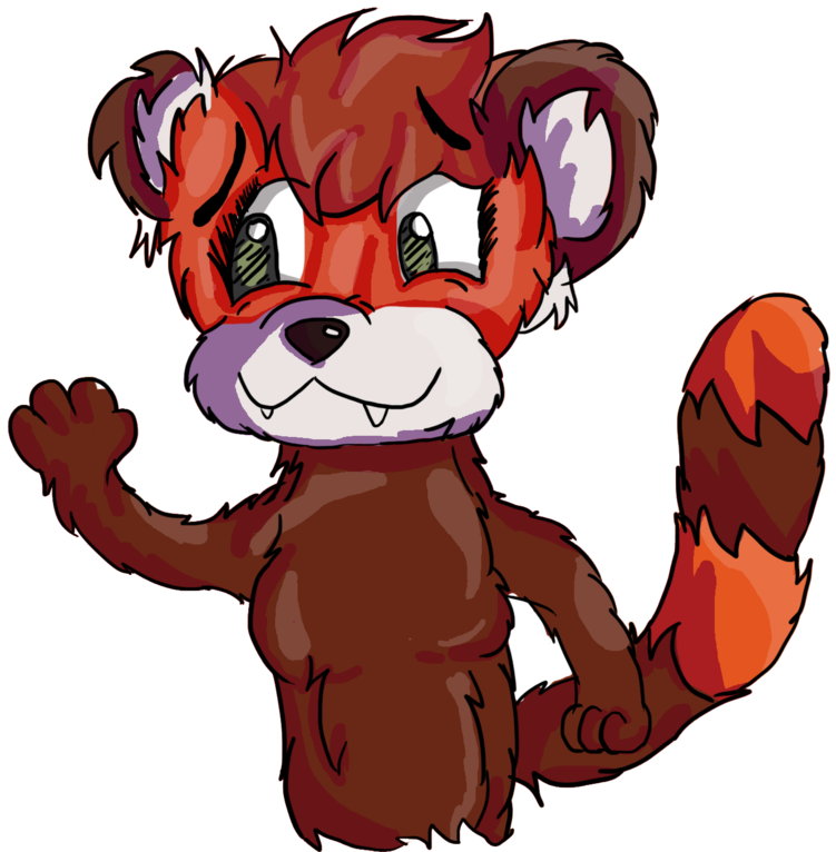 Webkinz Red Panda Drawing - Cartoon (900x779)