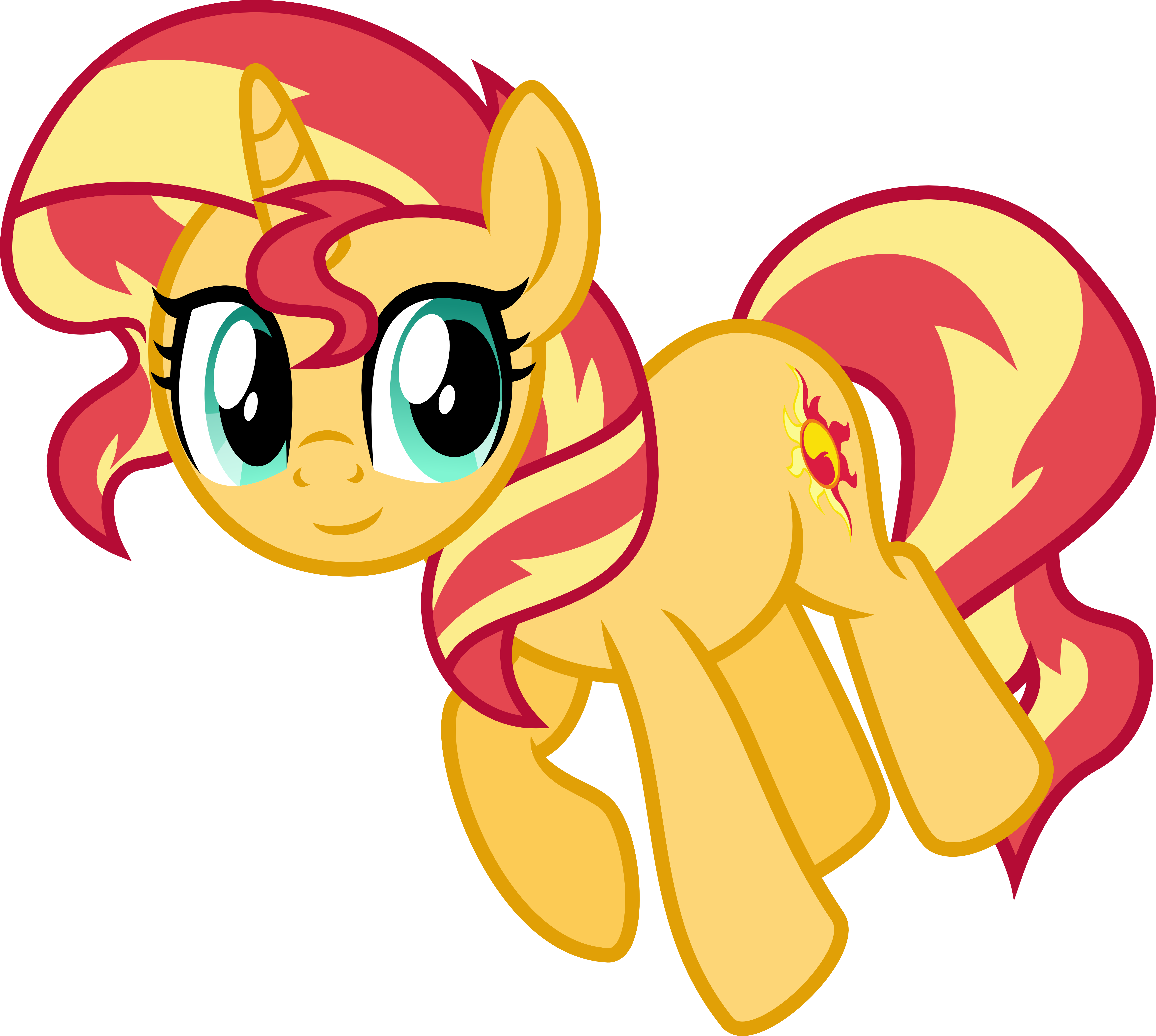 Sunset By Osipush Flight Lesson - Mlp Sunset Shimmer Vector (5822x5216)