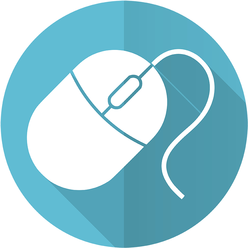 Virtual Business Services - Computer Mouse Flat Icon (967x967)