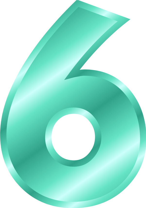 Number 6 Clipart (600x858)