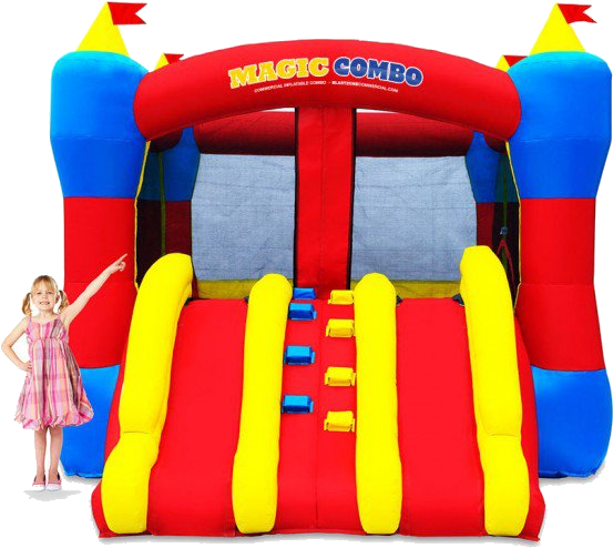 Pricing - Blast Zone Magic Combo 10 Commercial Inflatable Bouncer (650x560)
