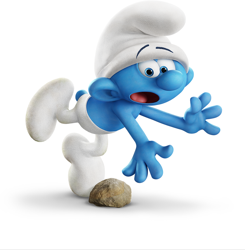 Clumsy Smurf - Clumsy Smurf (839x857)