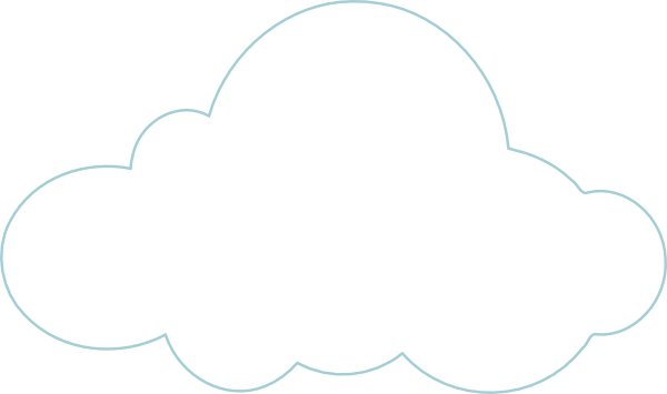 White Cloud Clipart - White Cloud Vector Png (600x355)