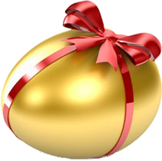 Gold Easter Egg Png Image - Easter Egg Transparent Background (400x400)
