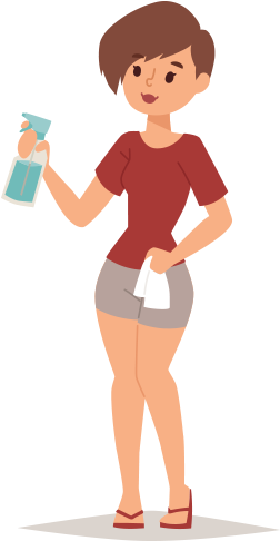 Cleaning Mom Illustration (251x500)