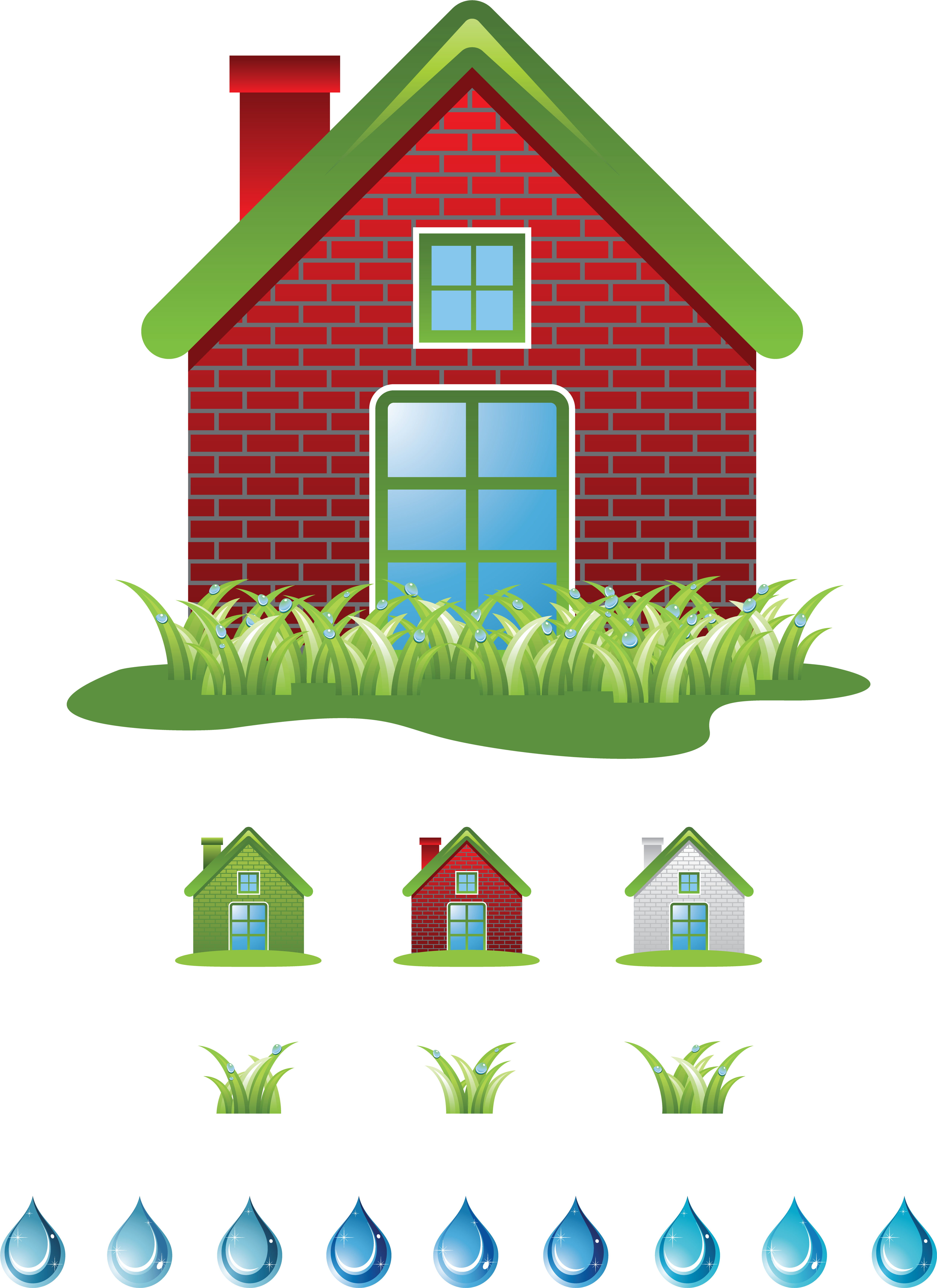 Ecology Set Vector Free Vector - Ecology Set Vector Free Vector (7639x7639)
