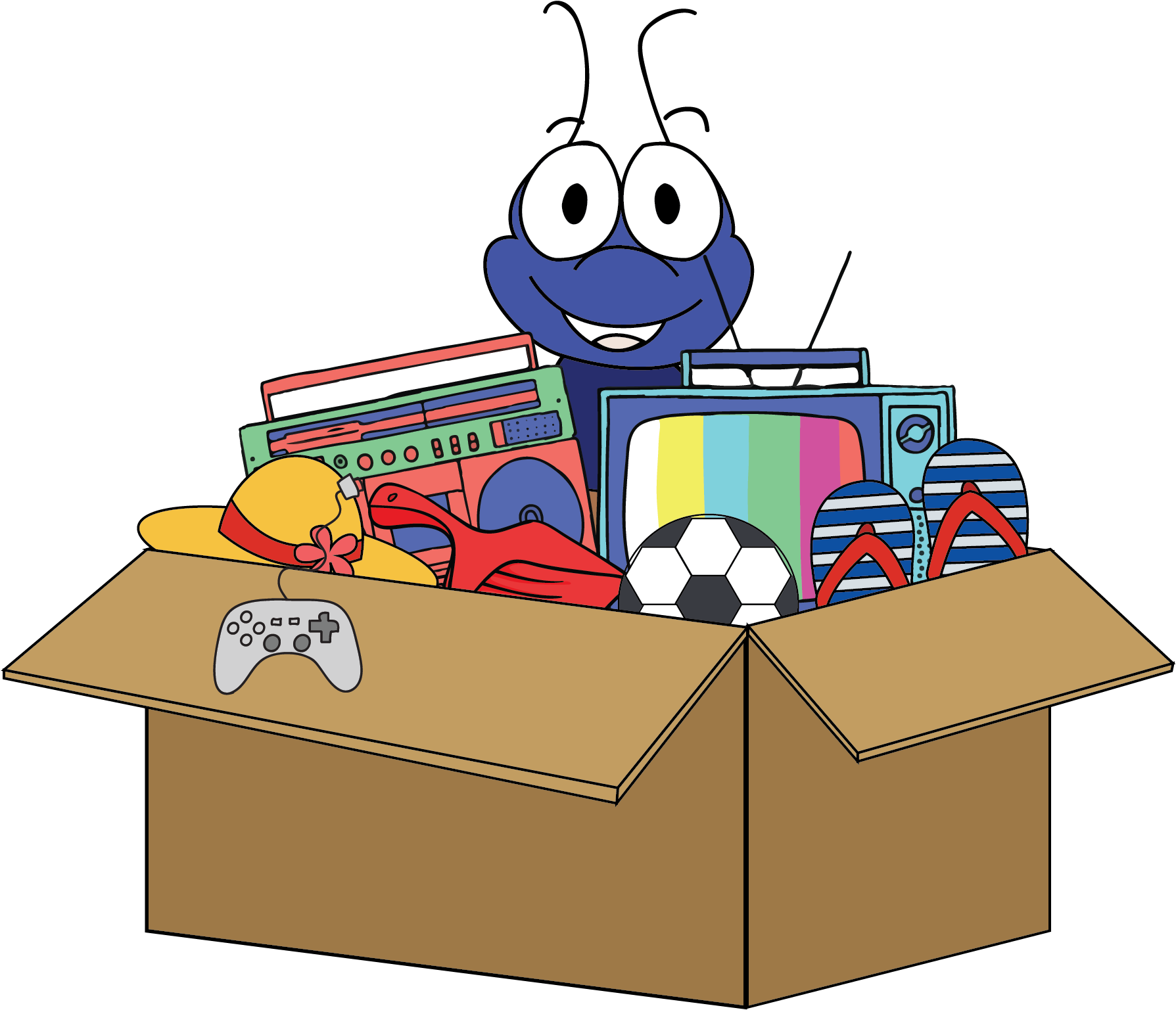 Packing Tips Step - Cartoon (2201x2201)