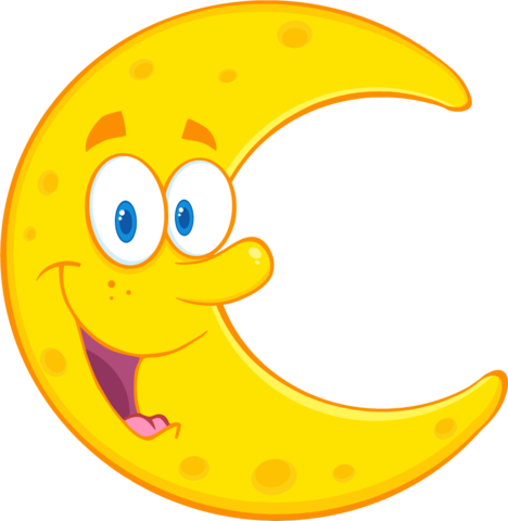 Craft - Cute Moon Cartoon (468x480)