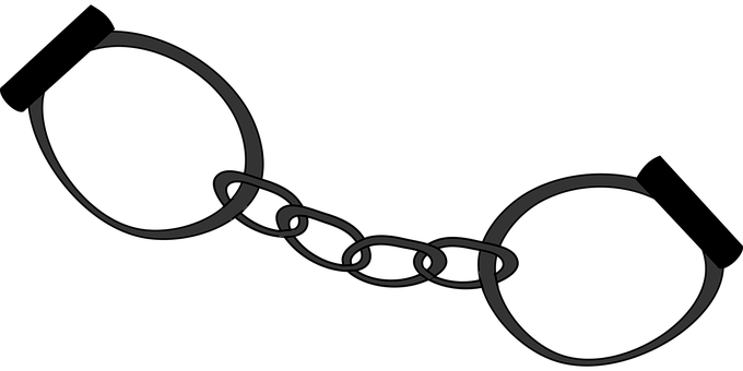 Arrest Control Handcuff Police Restraints - Handcuffs Vector (680x340)