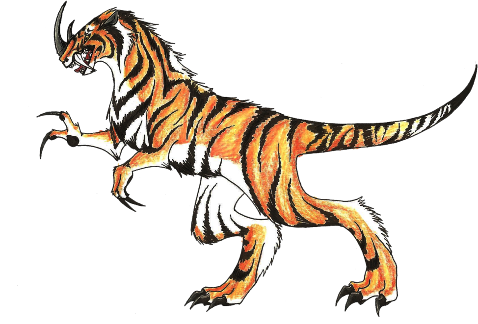 Sabertooth Noceraptiger By Silverwolf-so - Sabertooth Clip Art (1024x703)