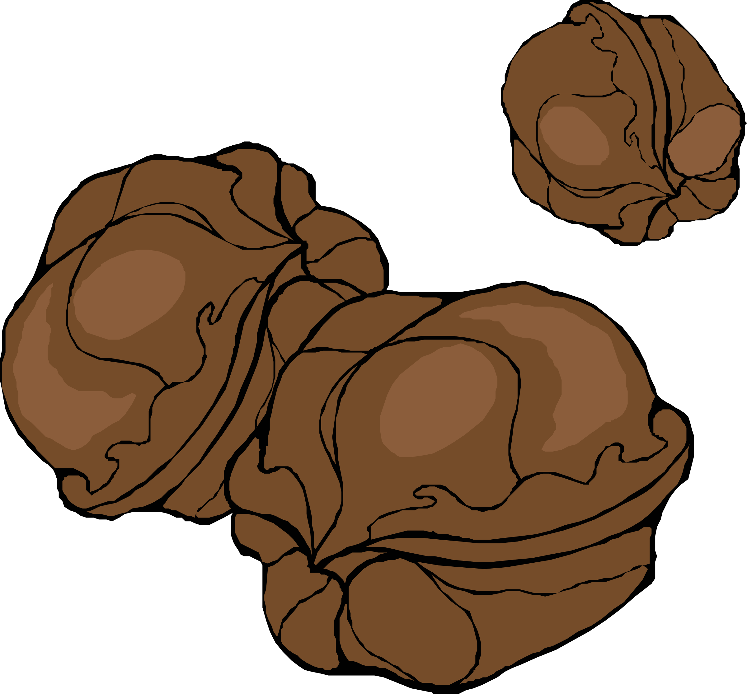Nuts Cliparts - Walnuts Clipart (2400x2230)