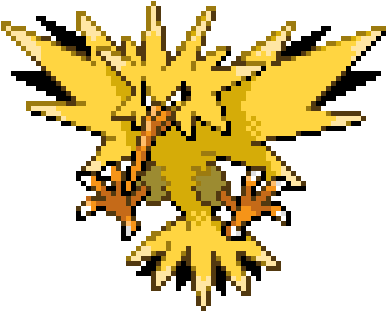 Zapdos - Pokemon Size Chart Gen 1 (400x400)