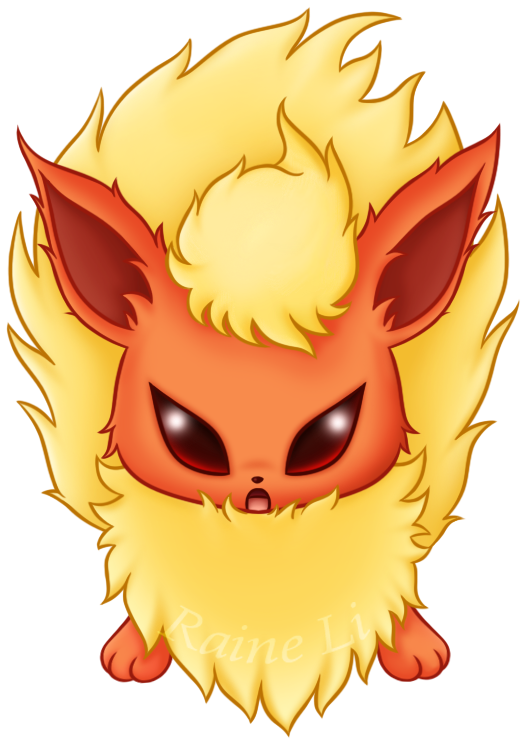 Flareon By Raineli - Cartoon (825x825)