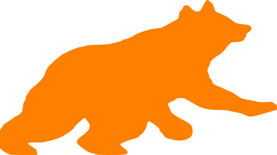 Bear Running Clipart (960x538)