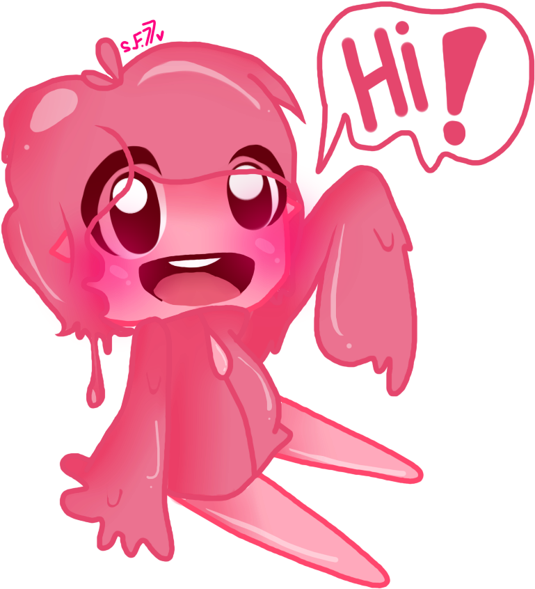 Pinky - Slime Rancher Humanized Slime (800x900)