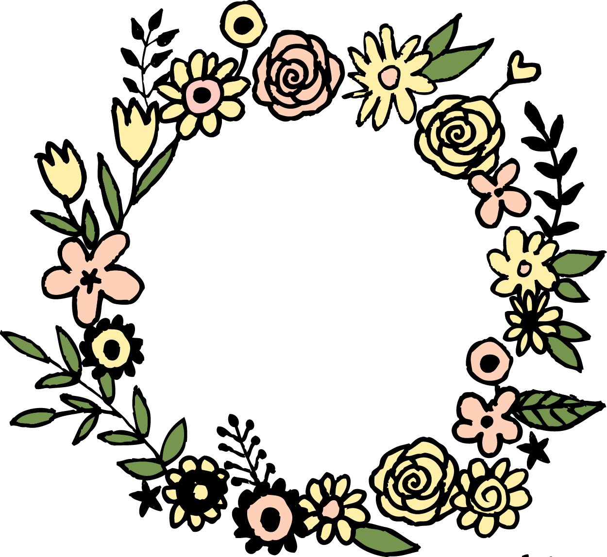 Graphic Flower Vector - T-shirt (1250x1148)