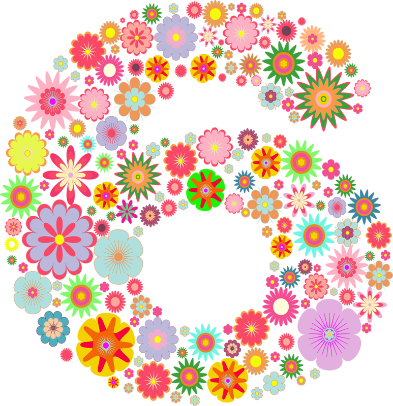 Фото, Автор Bzikolya На Яндекс - Flower Numbers (773x800)