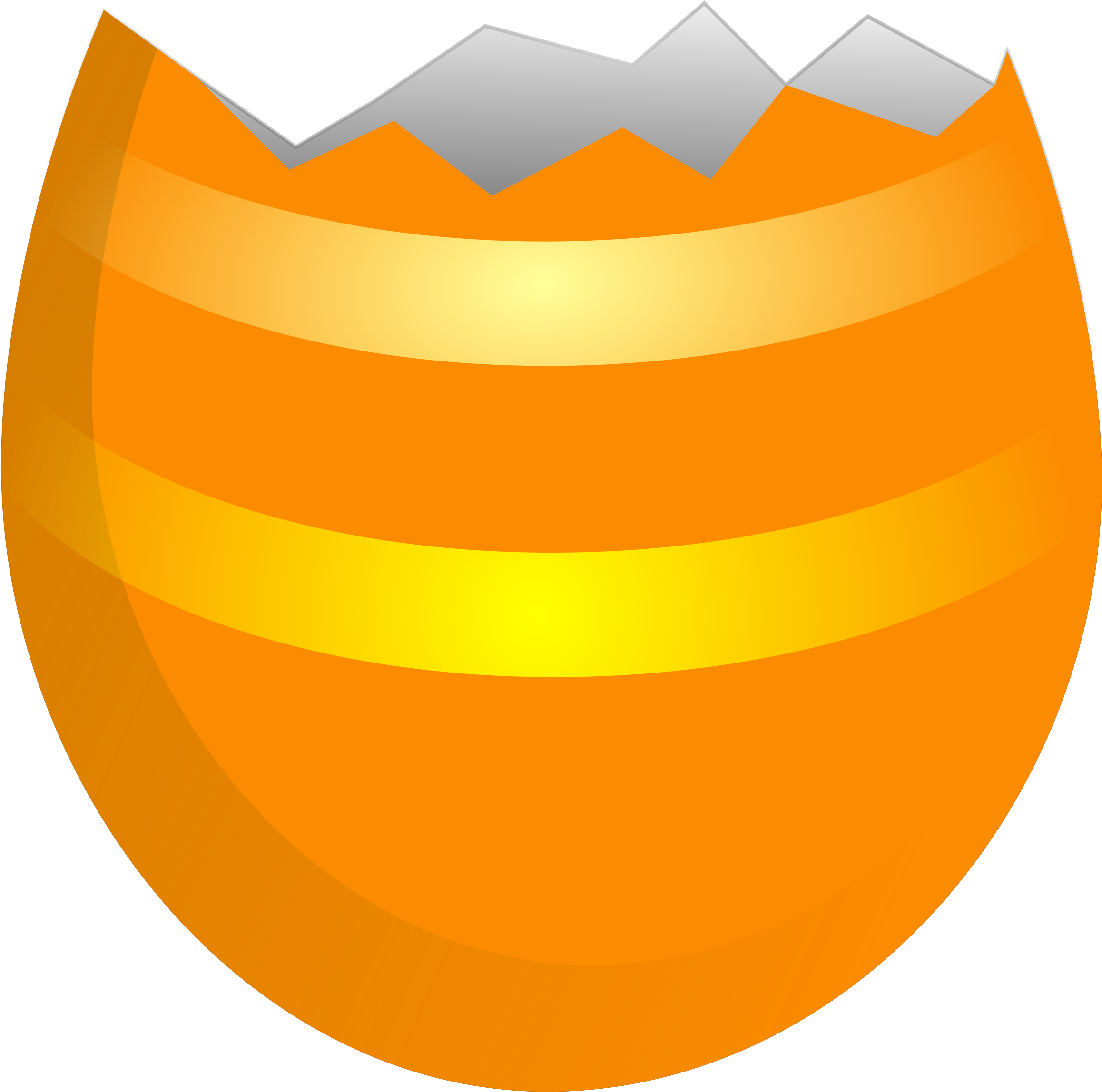 Medium Image - Cracked Easter Egg Vector (2400x2400)