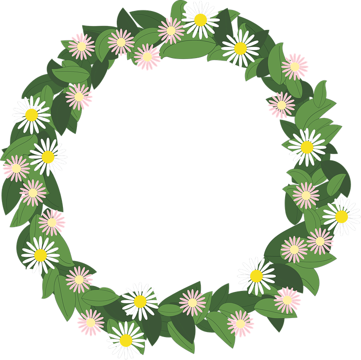 Wreath Clipart Pixel 14 - Lingkaran Bunga (723x720)