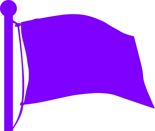 Purple Flag Clipart (600x507)