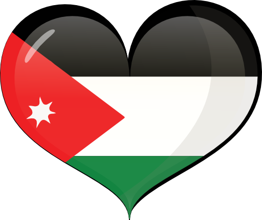 Jordan - علم الاردن قلب حب (512x429)