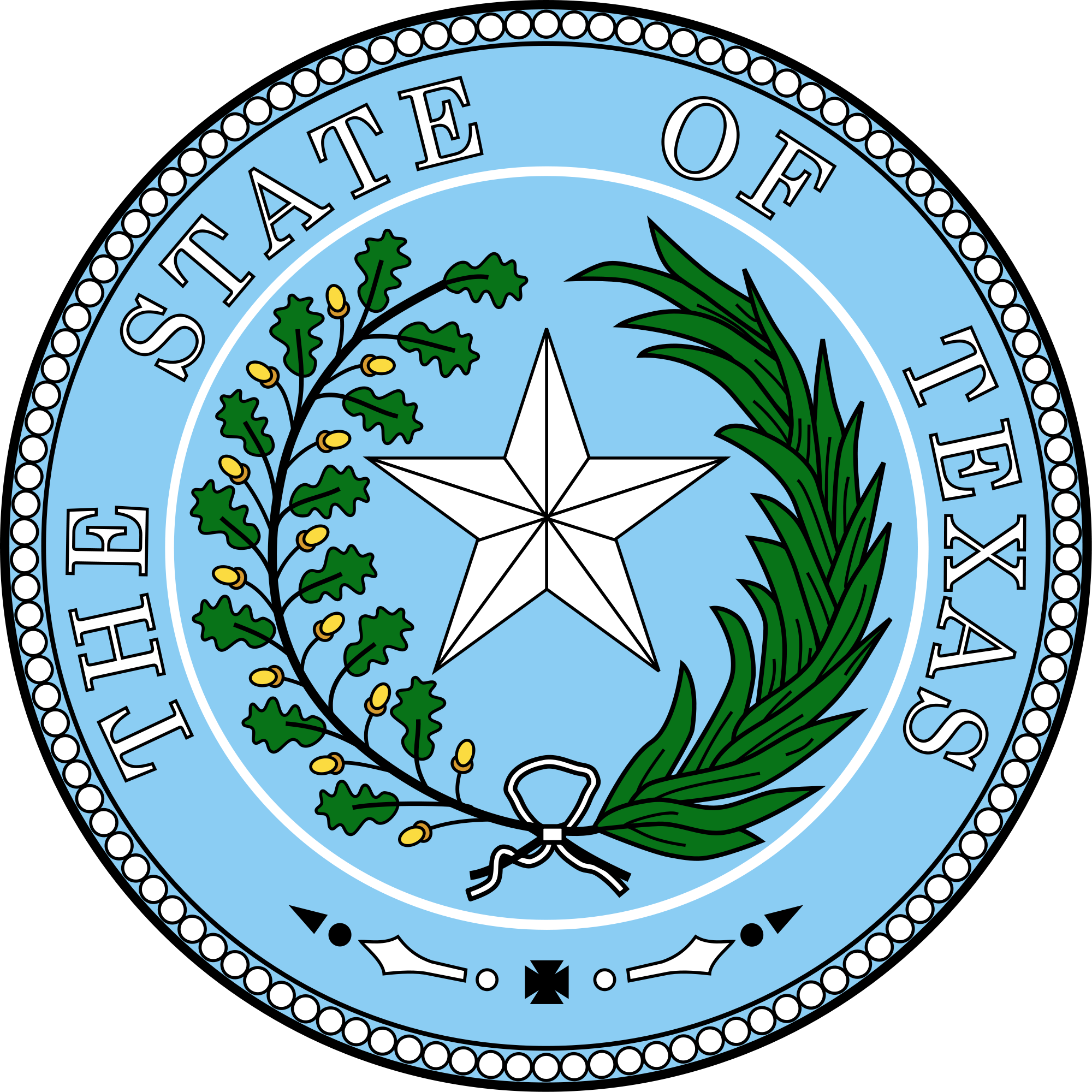 Open - Texas State Seal Flag (2000x2000)