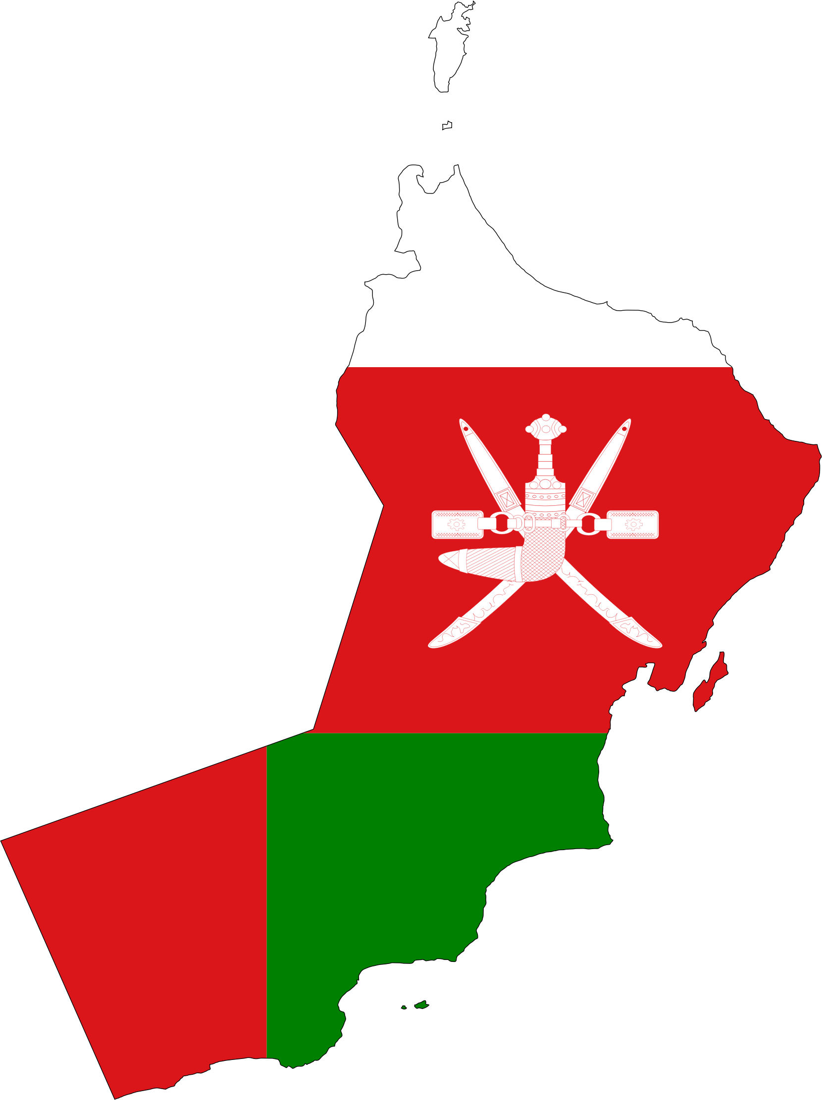 Map Flag - Oman Flag Transparent (1660x2223)
