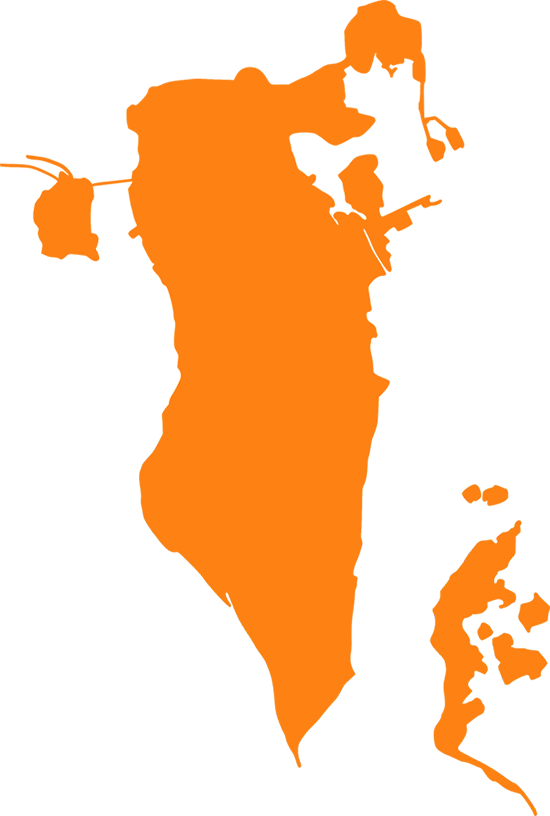 About Bahrain - Bahrain Map Vector (550x816)