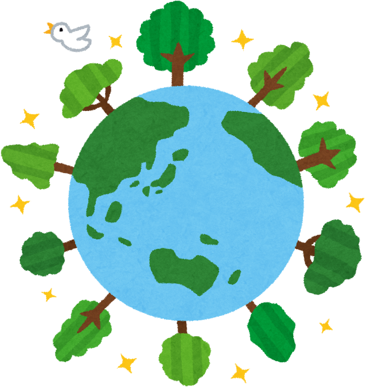 きれいな地球のイラスト - 自然 環境 イラスト (800x800)