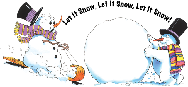 Snow - Clipart - Snowman (640x310)