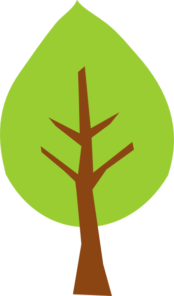 Green Tree - Clip Art (354x600)