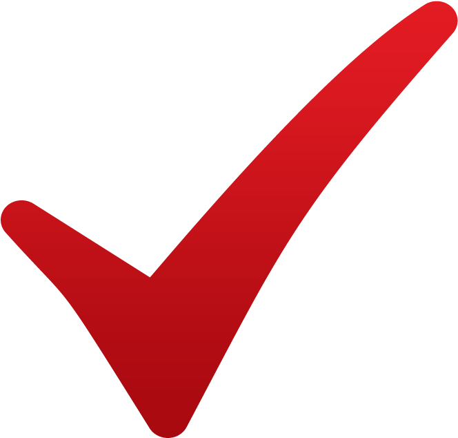 Red Checkmark - Red Check Mark .png (768x768)