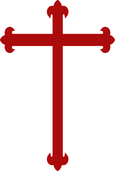 Dark Red Cross Clipart (402x597)