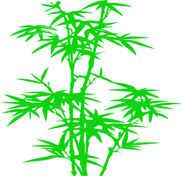 Bamboo Silhouette Transparent Background (600x579)