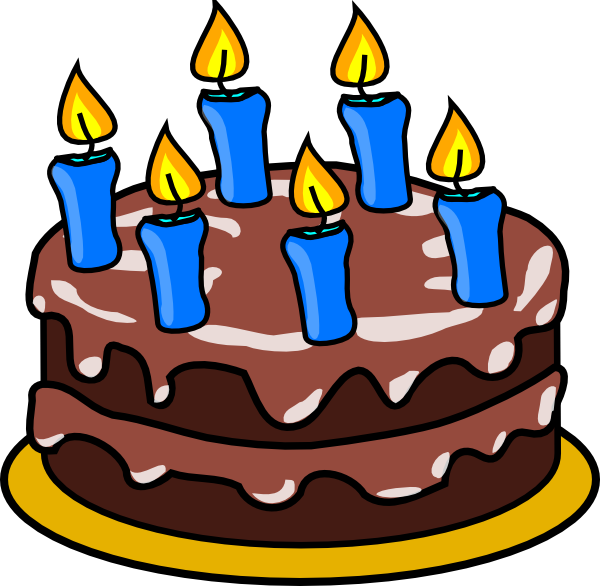Birthday Cake With 9 Candles (600x586)