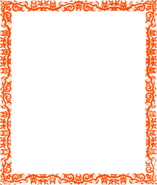 Japan Clipart Border - Borders And Frames Red (504x593)