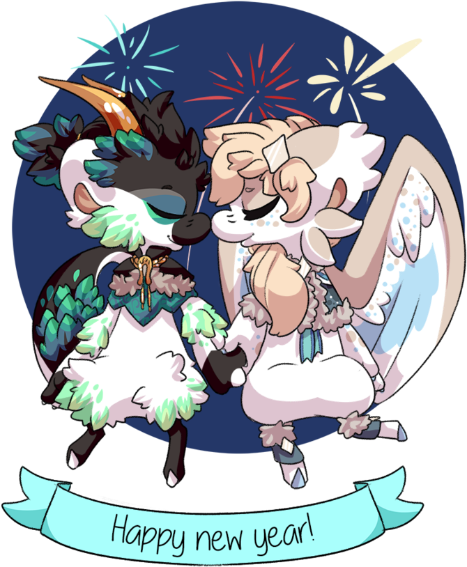 Completed New Year Ybh - Cartoon (894x894)