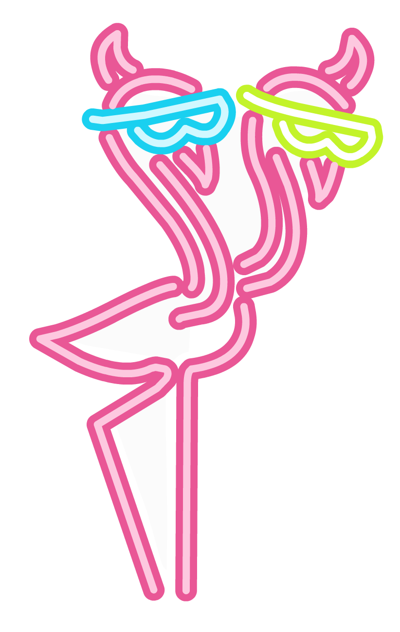 Flamingo Neon Icon (822x1300)