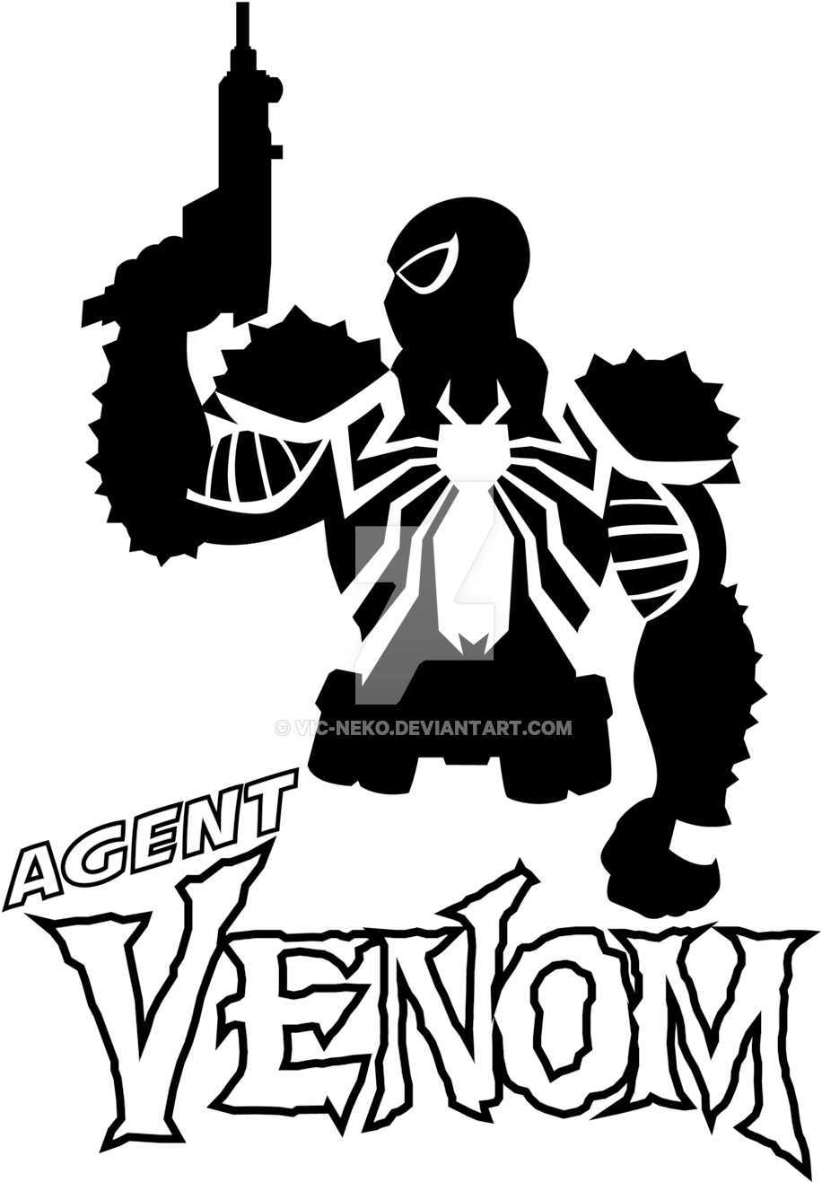 Agent Venom T - Kellysdesigns Venom Wall Sticker Venom Vinyl Decal (1024x1365)