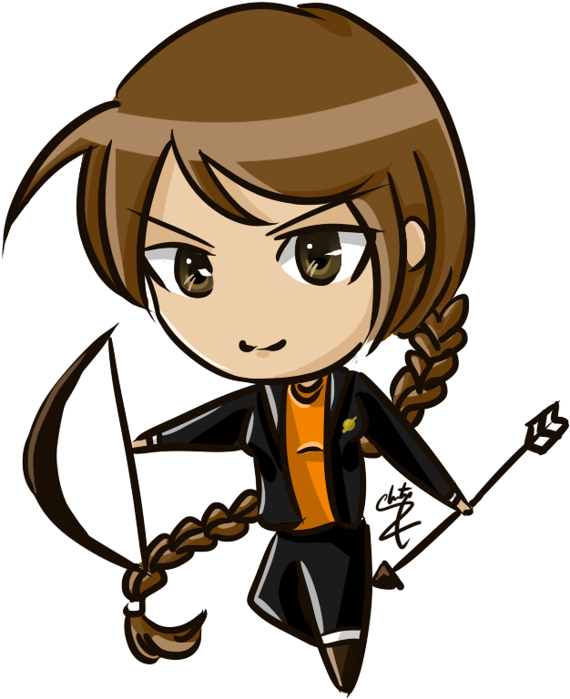 Katniss Everdeen Chibi (717x849)