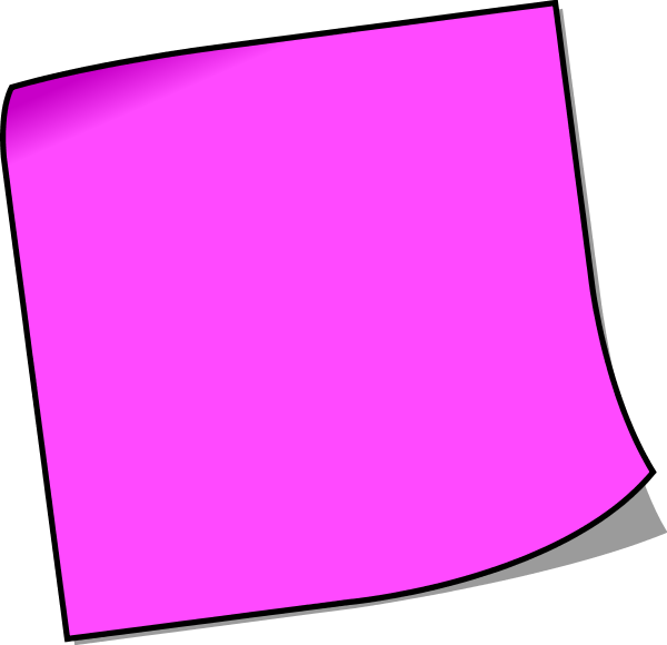 Clipart Info - Purple Post It Notes (600x580)