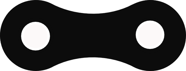 Bike Chain Link Vector (600x231)
