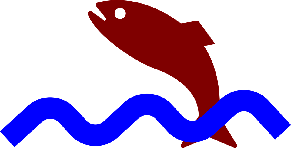 Jumping Fish Clip Art - Fish Jumping Out Of The Water Gif (960x490)