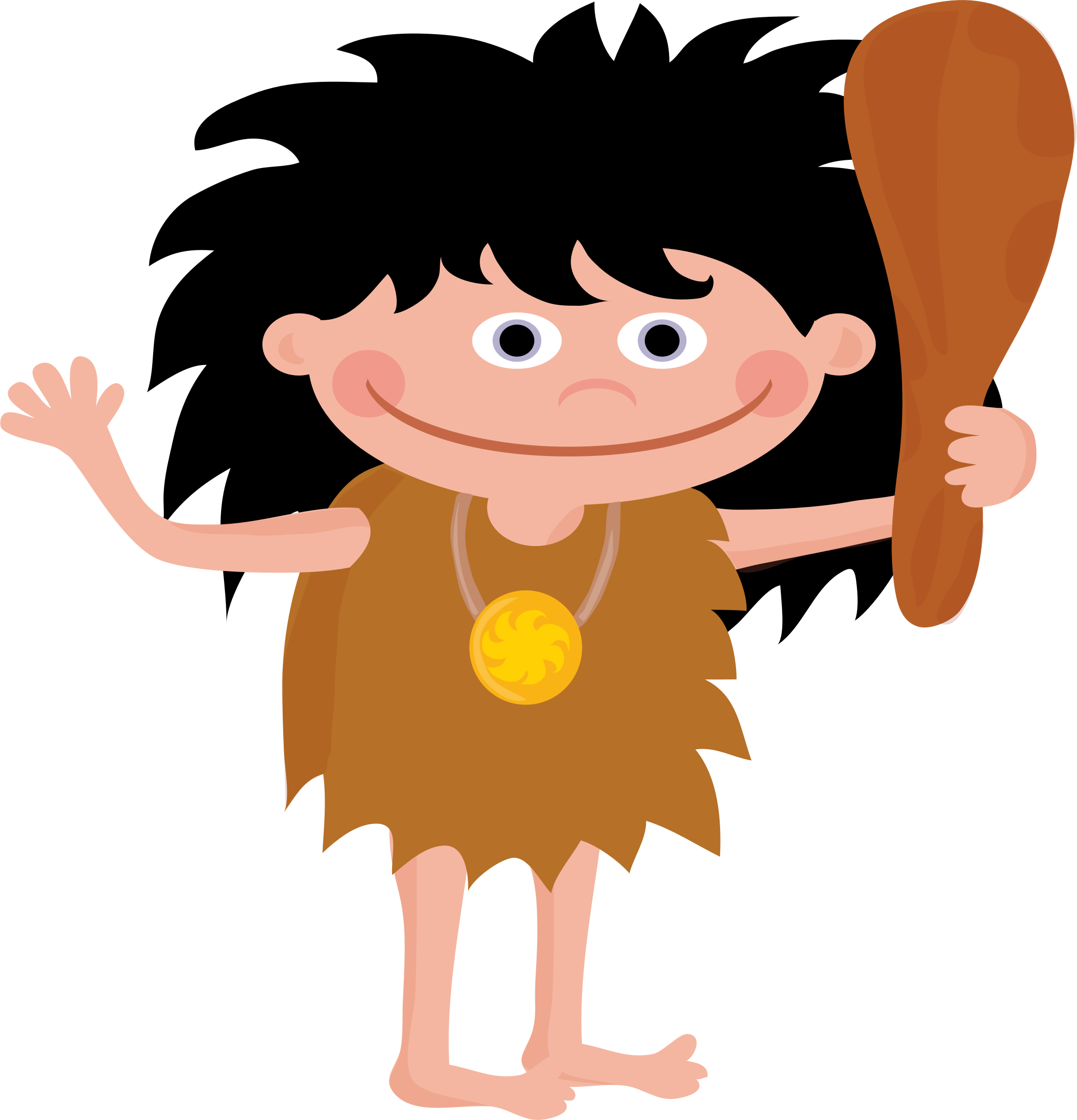 Big Image - Caveman Clipart (2236x2326)