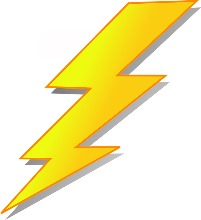 Lightning Bolts Clipart Clipartdeck Clip Arts For Free - Lightning Bolt Clipart (658x720)